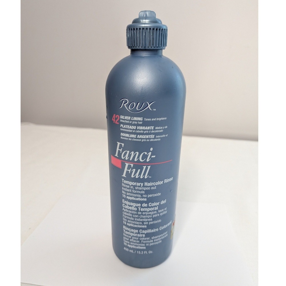 Roux Fanci-Full Haircolor Rinse Unisex 15.2 oz 42 Silver Lining New Temporary